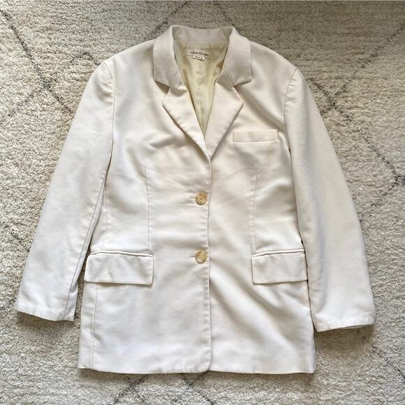 Vintage Ivory Cream Blazer Size S Korean Designer - Picture 4 of 11